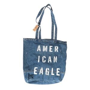 NWT American Eagle Outfitters Blue Denim Tote